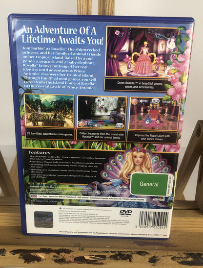 3262 Barbie As The Island Princess PAL Playstation 2/PS2 Complete Game