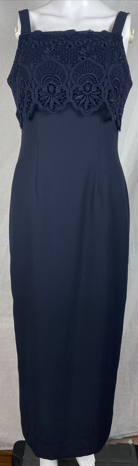 Max Trend Black Formal Dress Size 12 Australian Made In Good Condition F183