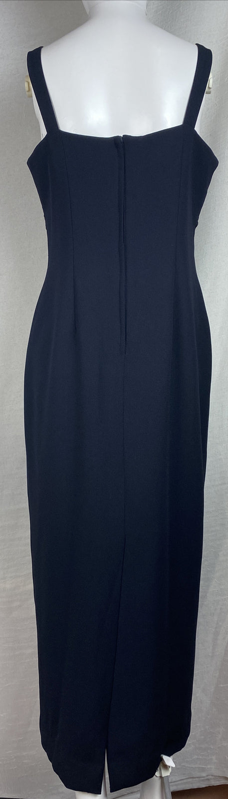 Max Trend Black Formal Dress Size 12 Australian Made In Good Condition F183