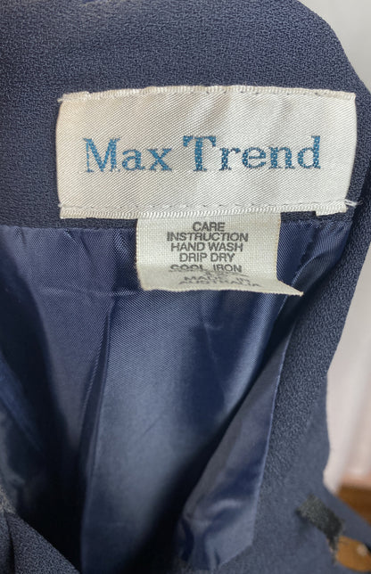 Max Trend Black Formal Dress Size 12 Australian Made In Good Condition F183