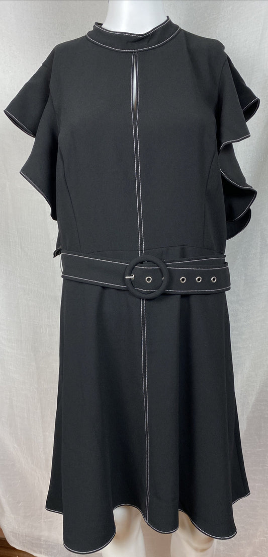 Portmans Black Cocktail Party Dress Size 16 Brand New With Tags RRP $129 F328
