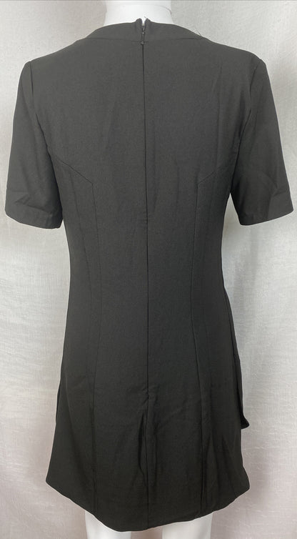 Mika & Gala Black Smart Causal Workwear Dress Size 8 In Good Condition F326