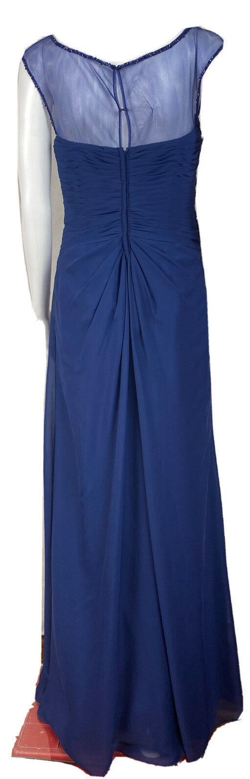 Sugar & Spice Navy Formal Party Wedding Dress Size 10 In Good Condition F196