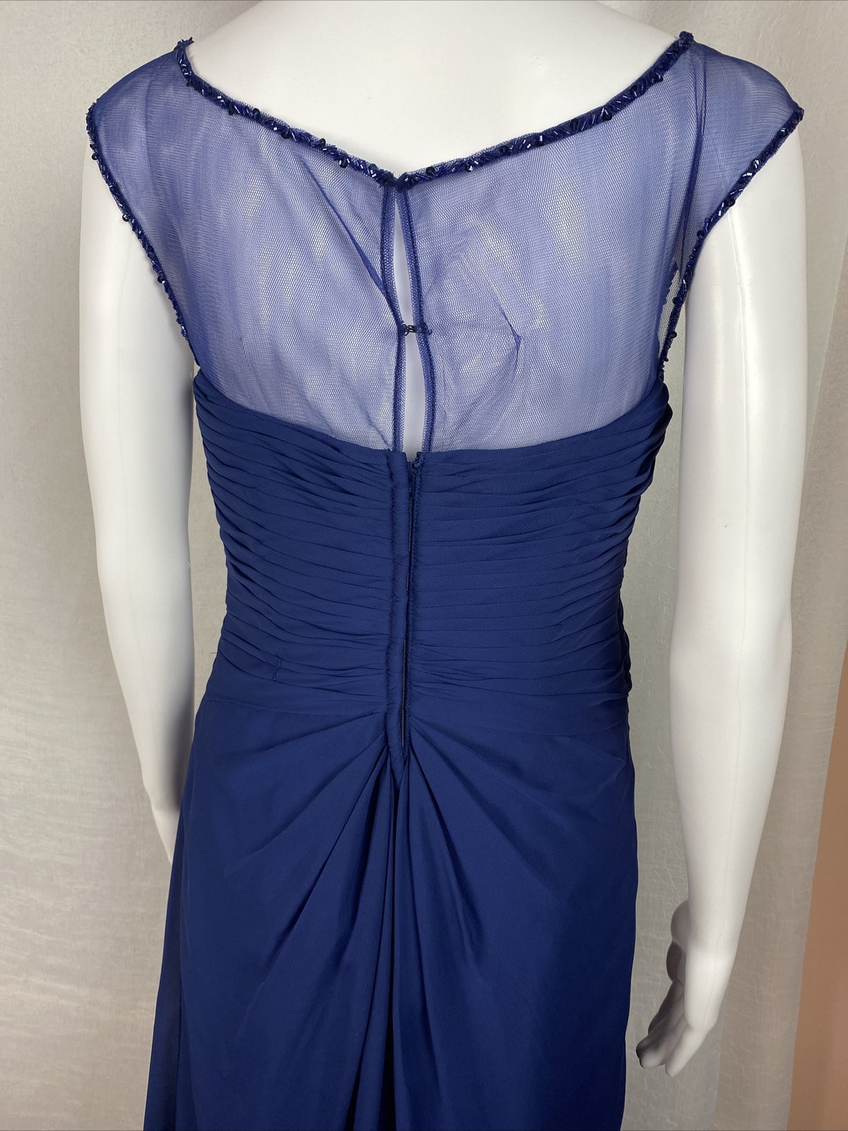 Sugar & Spice Navy Formal Party Wedding Dress Size 10 In Good Condition F196