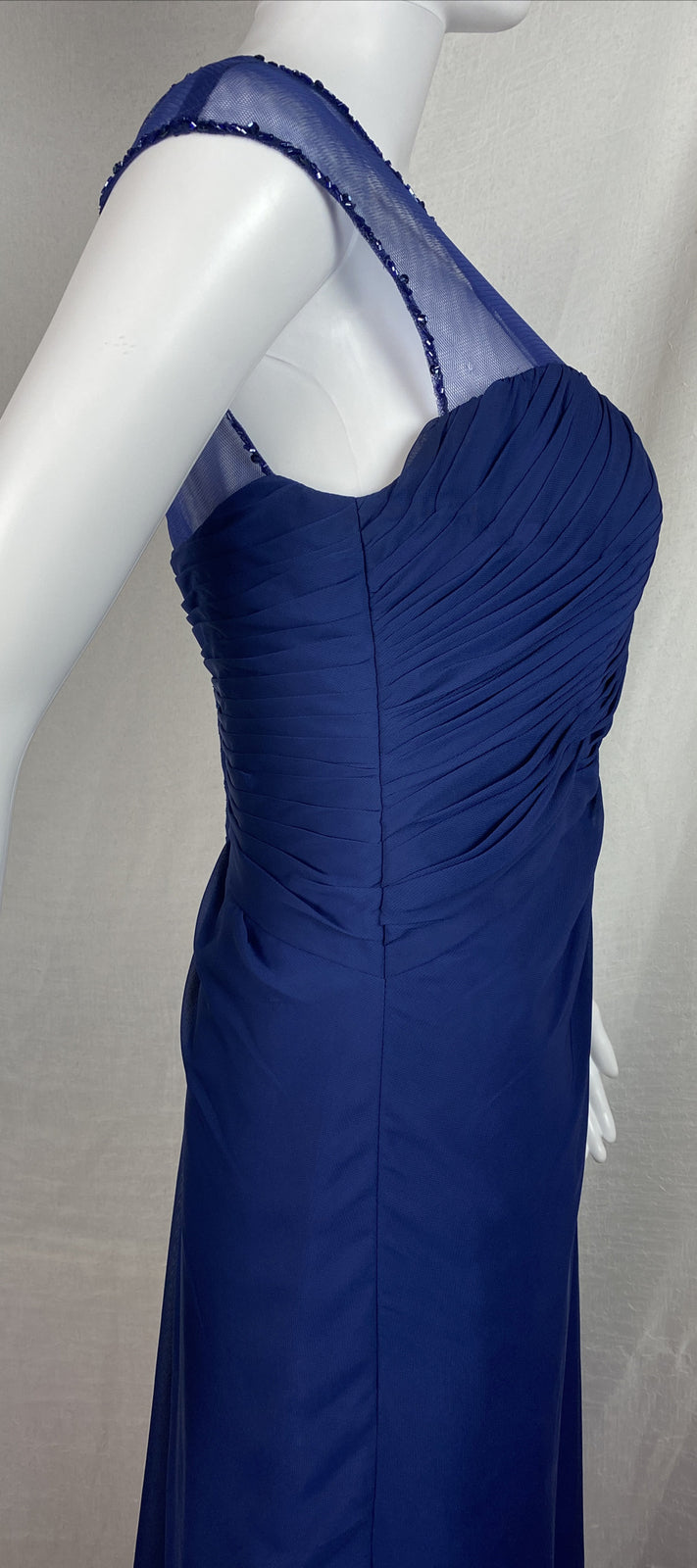 Sugar & Spice Navy Formal Party Wedding Dress Size 10 In Good Condition F196