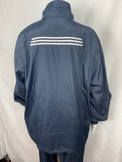 Adidas Kids Blue Two Piece Track Suit -Jacket & Pants Size 12/13 In VGC F397/396