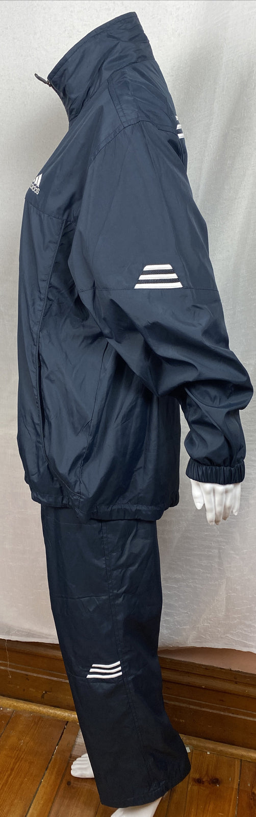 Adidas Kids Blue Two Piece Track Suit -Jacket & Pants Size 12/13 In VGC F397/396
