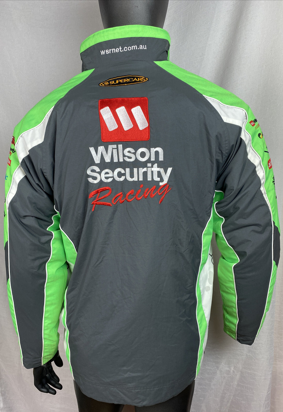 V8 Supercars Australia Wilson Security Racing Team Jacket Size M In VGC