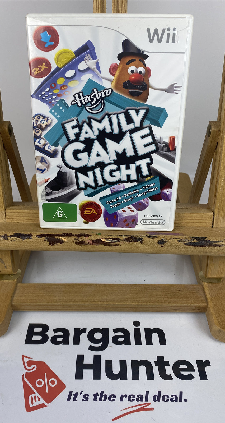 3012 Hasbro Family Game Night PAL Nintendo Wii Complete Game