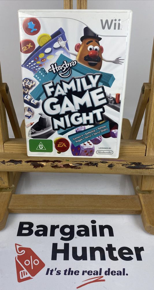 3012 Hasbro Family Game Night PAL Nintendo Wii Complete Game