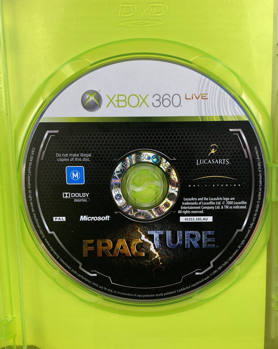 2653 Fracture PAL Xbox 360 InComplete Game