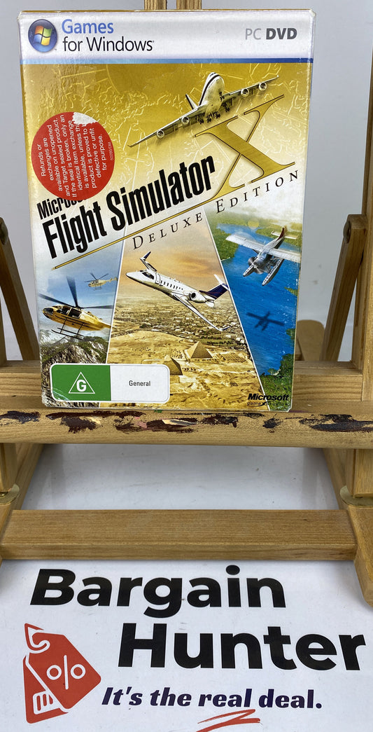 3214 Microsoft Flight Simulator X Deluxe Edition PC Complete Game In VGC