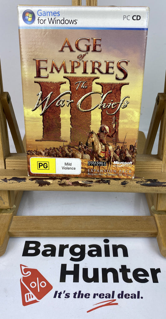 3157 Microsoft Age Of Empires 3 The War Chiefs PC Complete Game In VGC