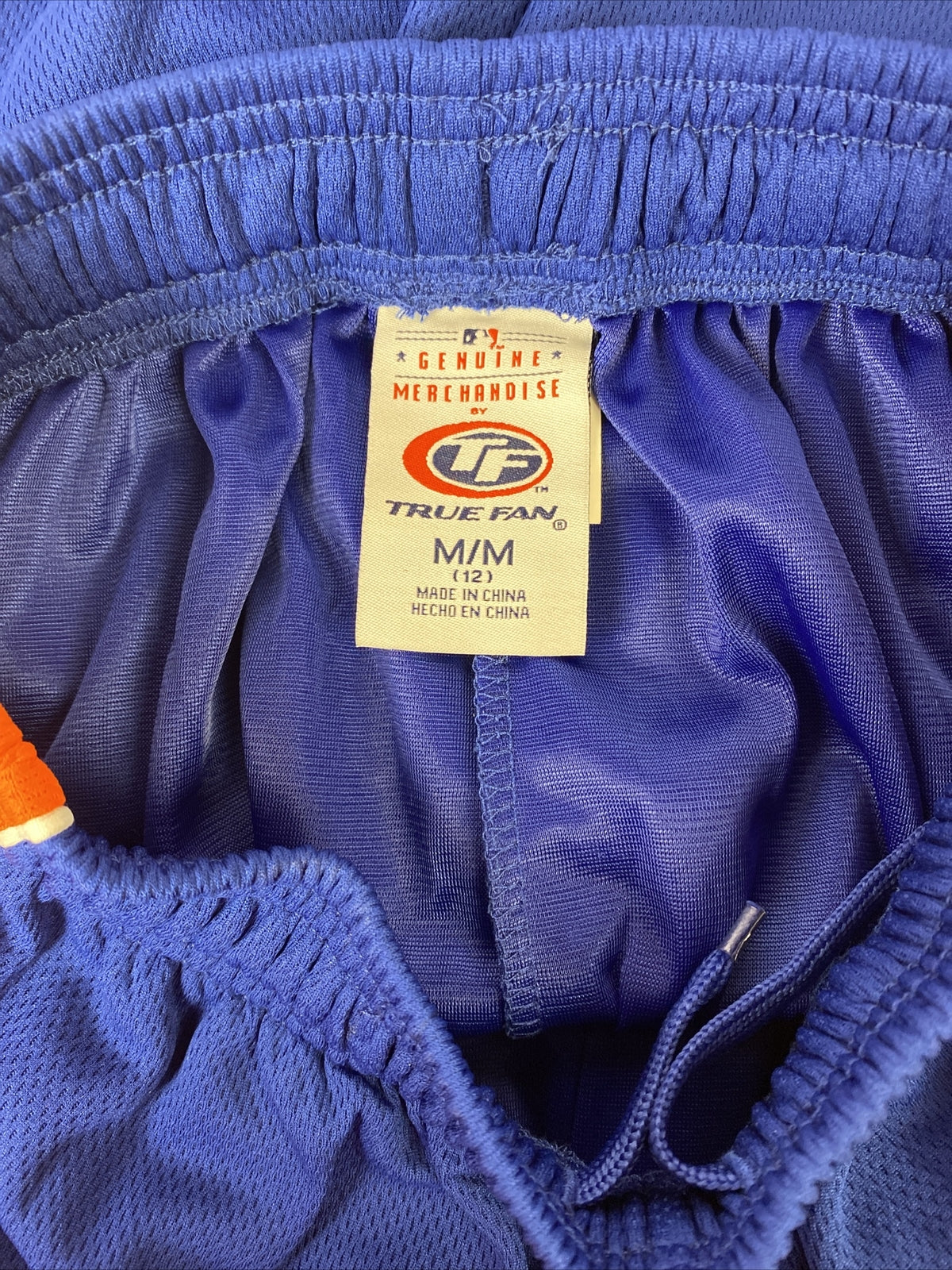 True Fan Kids Baseball Mets Team Shorts Size 12 In Good Condition F144