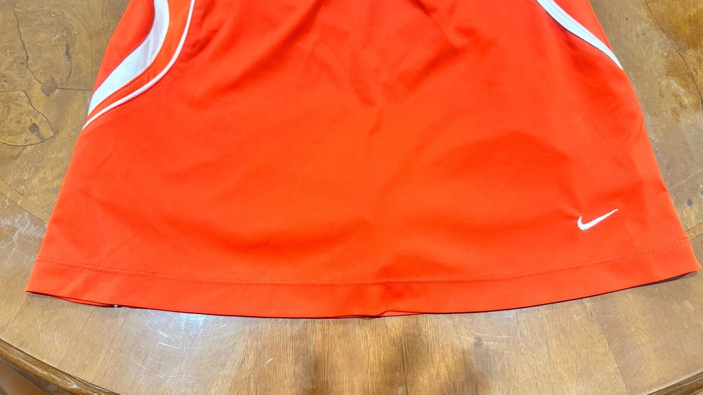 Nike Laddies Sports Orange Shorts Size M In Good Condition F116