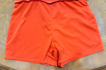 Nike Laddies Sports Orange Shorts Size M In Good Condition F116