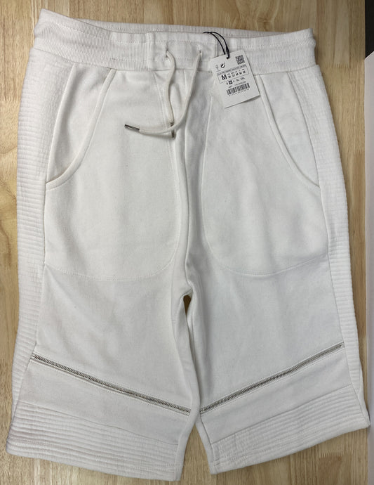 Zara White Causal Shorts Size M Brand New With Tag  F8