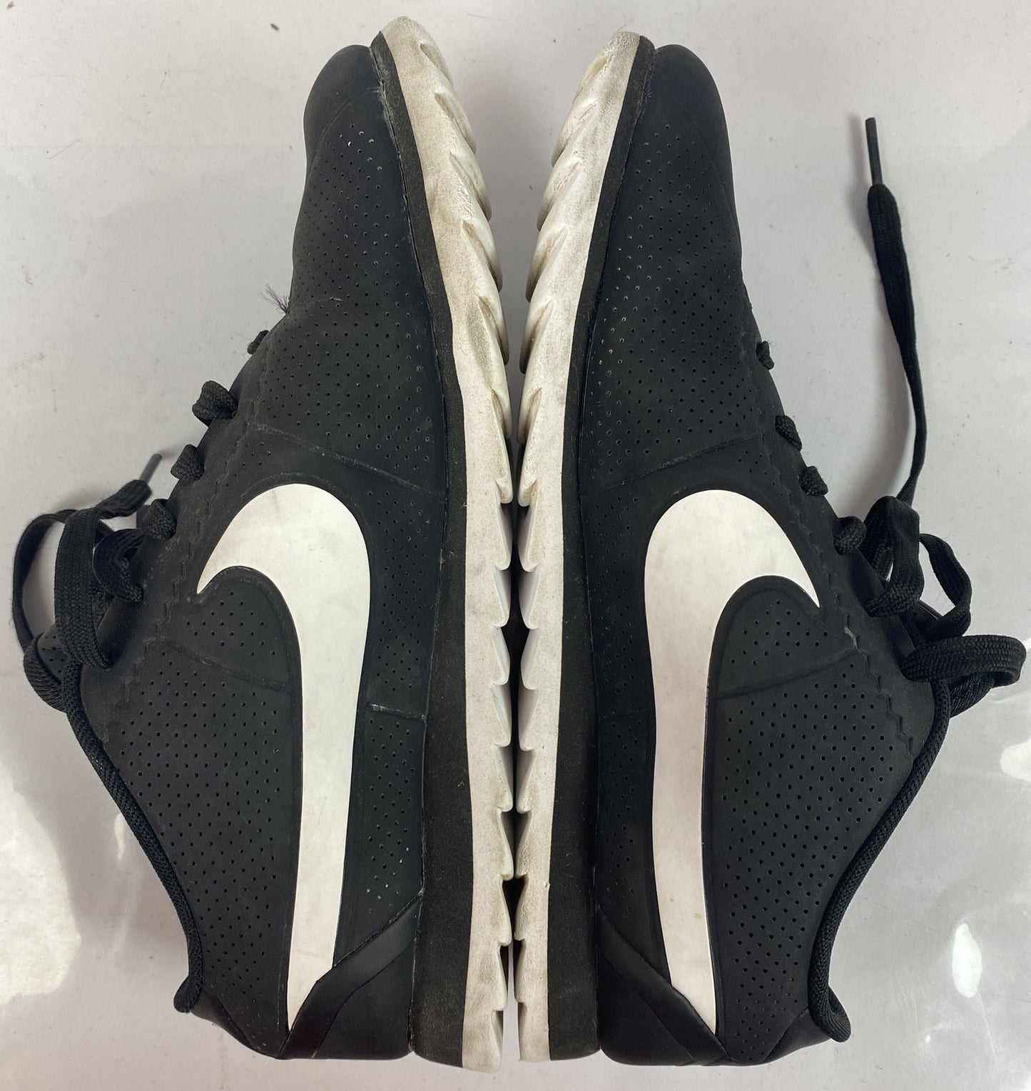F357 Nike Black Cortez Ultra Shoes US 7 UK 4.5 In Good Condition