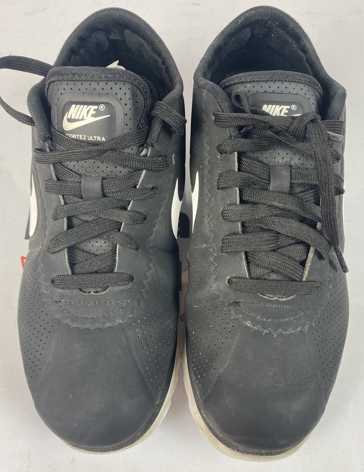 F357 Nike Black Cortez Ultra Shoes US 7 UK 4.5 In Good Condition