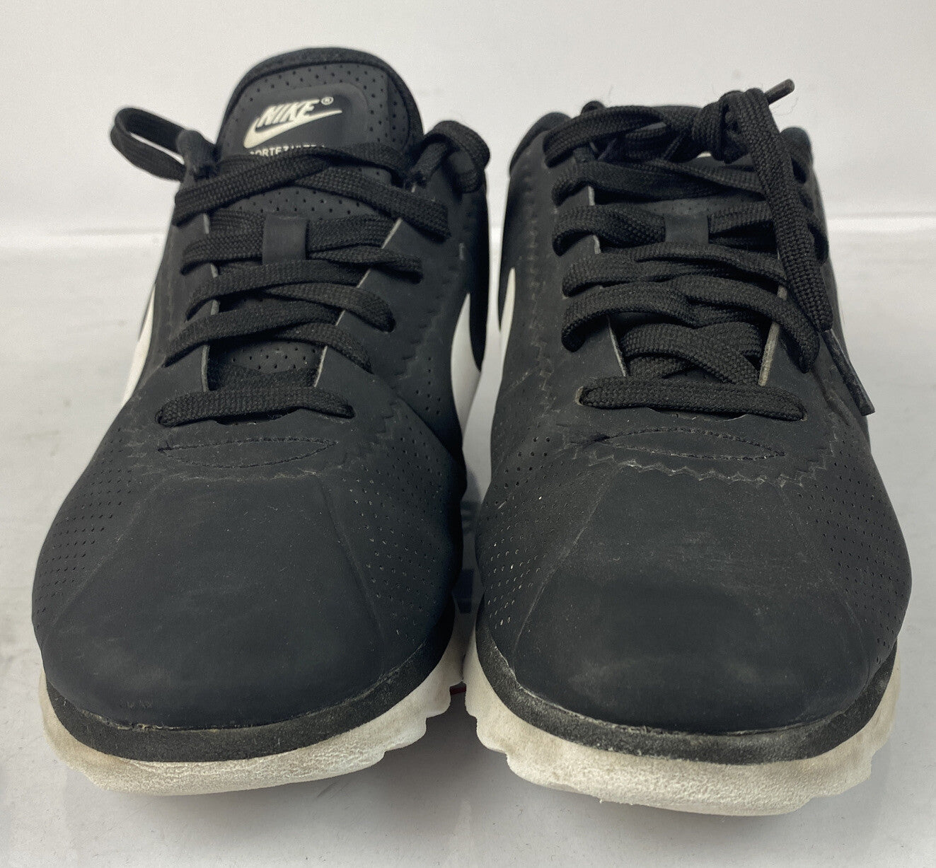 F357 Nike Black Cortez Ultra Shoes US 7 UK 4.5 In Good Condition