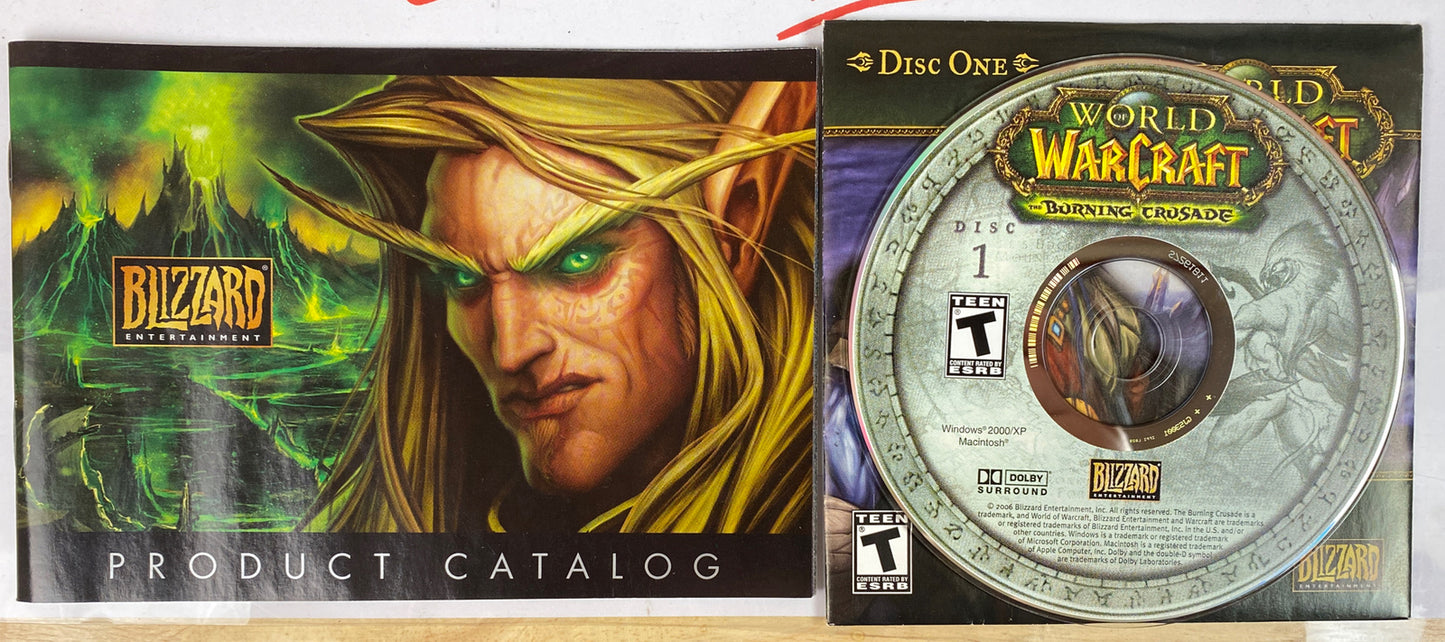 3338 World Of Warcraft The Burning Crusade PC complete Game In Good Condition