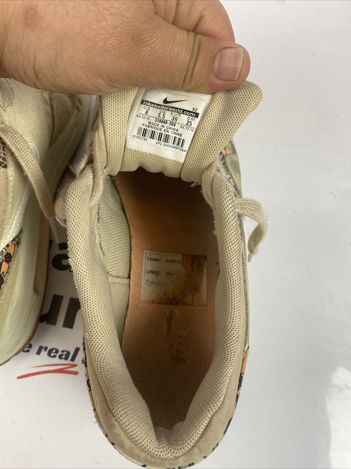 F416 Nike Air Laddies Shoes US 8 UK 5.5 In Good Condition