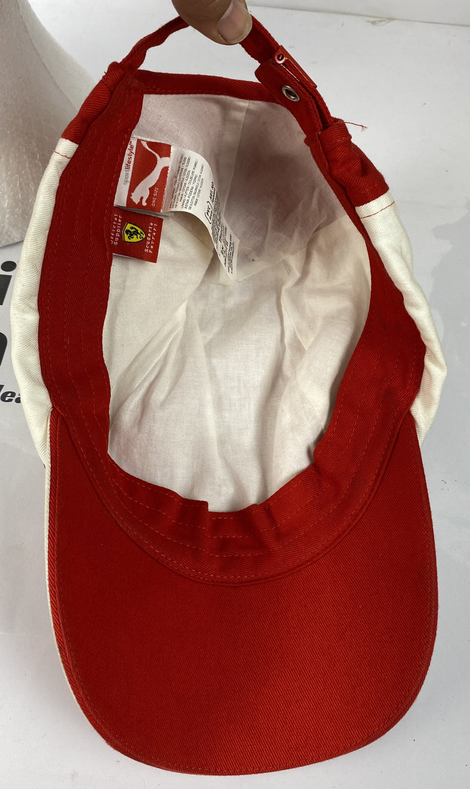 F384 Scuderia Ferrari Snap Cap / Hat In Good Condition Adjustable Sizing