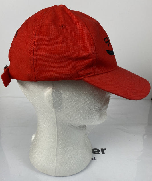 Smile Red Cap / Hat In Good Condition Adjustable Sizing