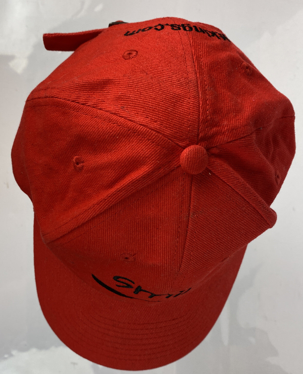 Smile Red Cap / Hat In Good Condition Adjustable Sizing