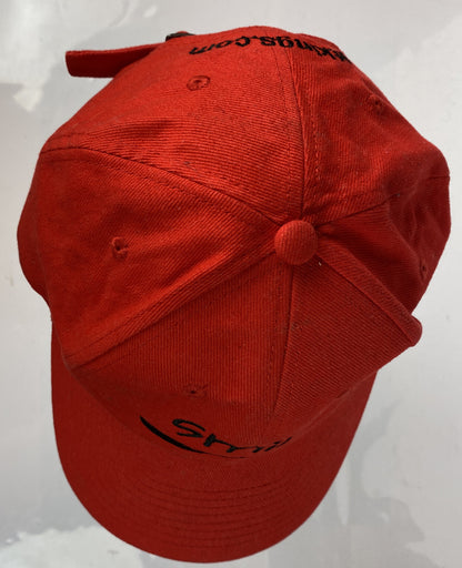 Smile Red Cap / Hat In Good Condition Adjustable Sizing