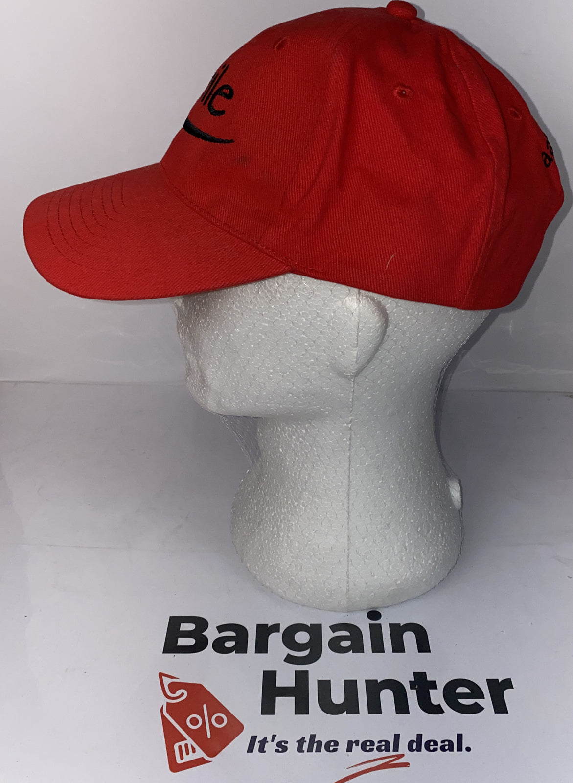 Smile Red Cap / Hat In Good Condition Adjustable Sizing