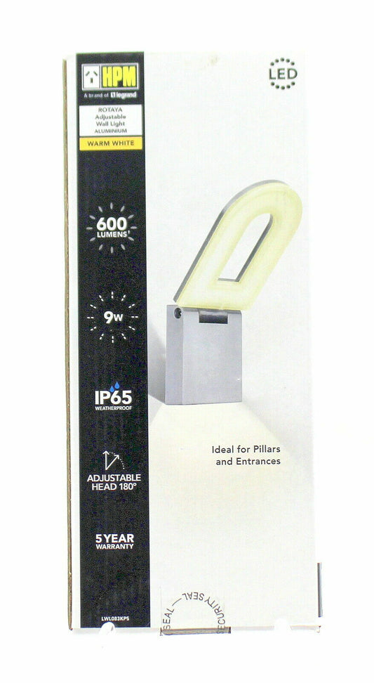 HPM ROYTAYA 9W LED Adjustable Wall Exterior Light Brand New