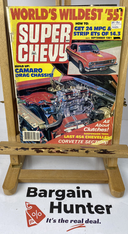 Super Chevy September 1981 Magazine In Ok Condition