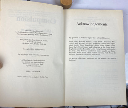 Compulsion Hilary Norman Novel In OK Condition