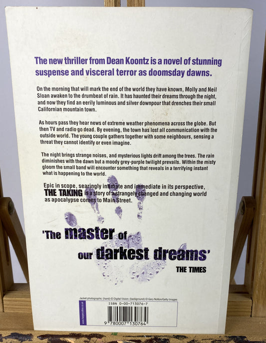 The Taking Dean Koontz Novel In OK Condition