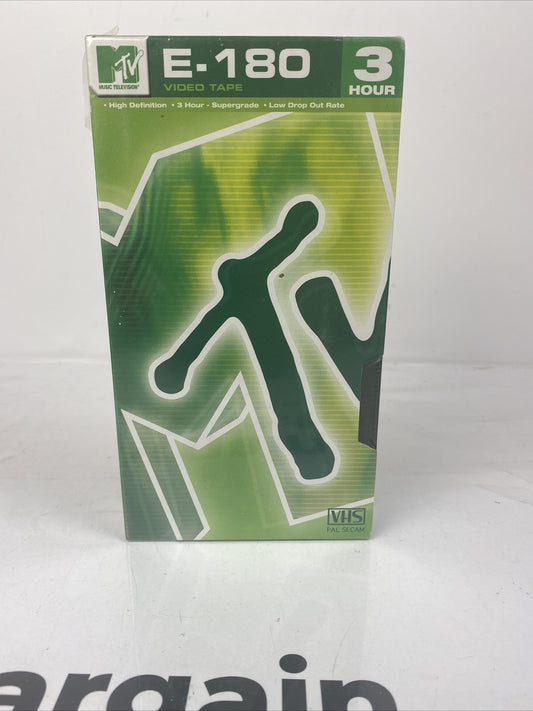 M Tv E-180 3 Hour - Blank Video Tape - High Quality - Sealed
