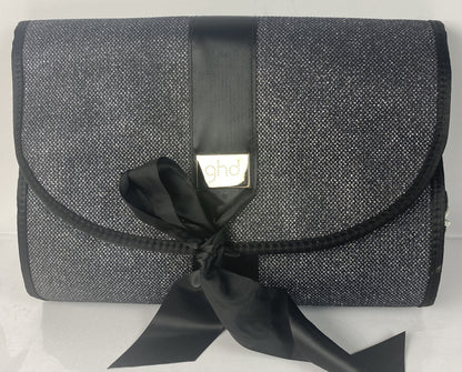 F474 Black GHD Styling Iron Bag with Heat Resistance Mat Built in VGC