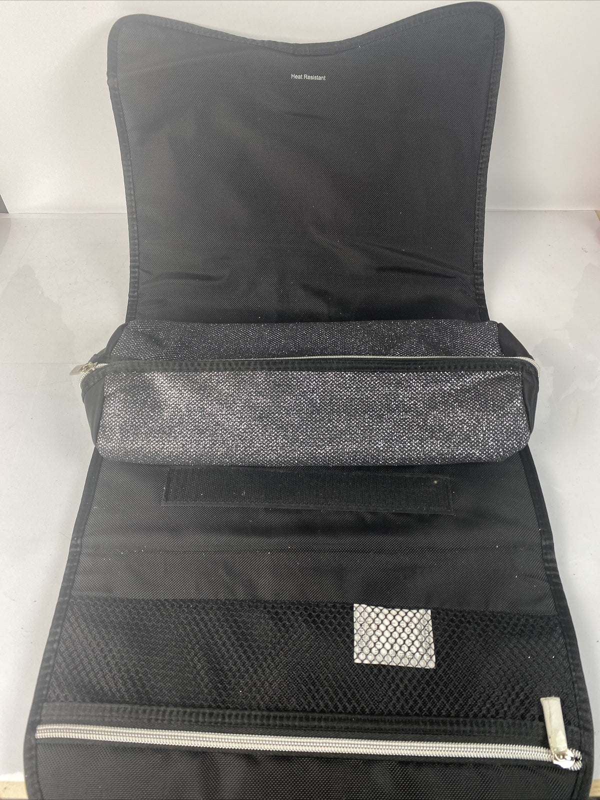 F474 Black GHD Styling Iron Bag with Heat Resistance Mat Built in VGC
