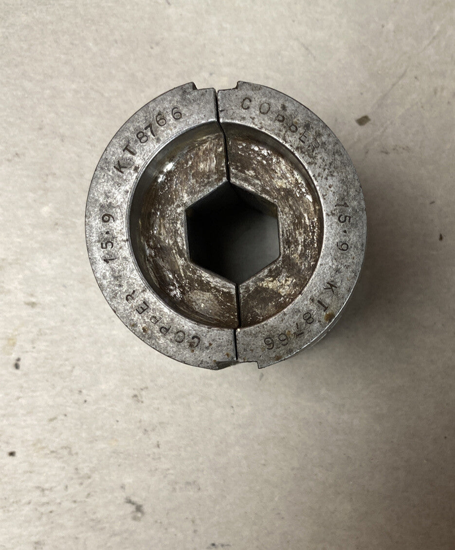 15.9 KT8766 Die For A 12T Crimper To Suit Australian Standard COPPER Lugs