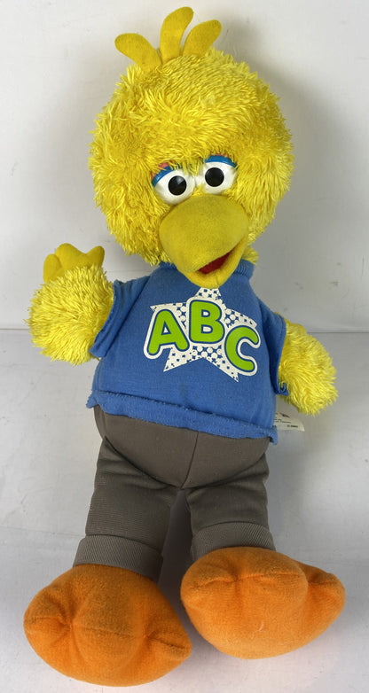 BIG BIRD Sesame Street Talking Plush Soft Toy Doll Hasbro ABC Cartoon 40cm 2010