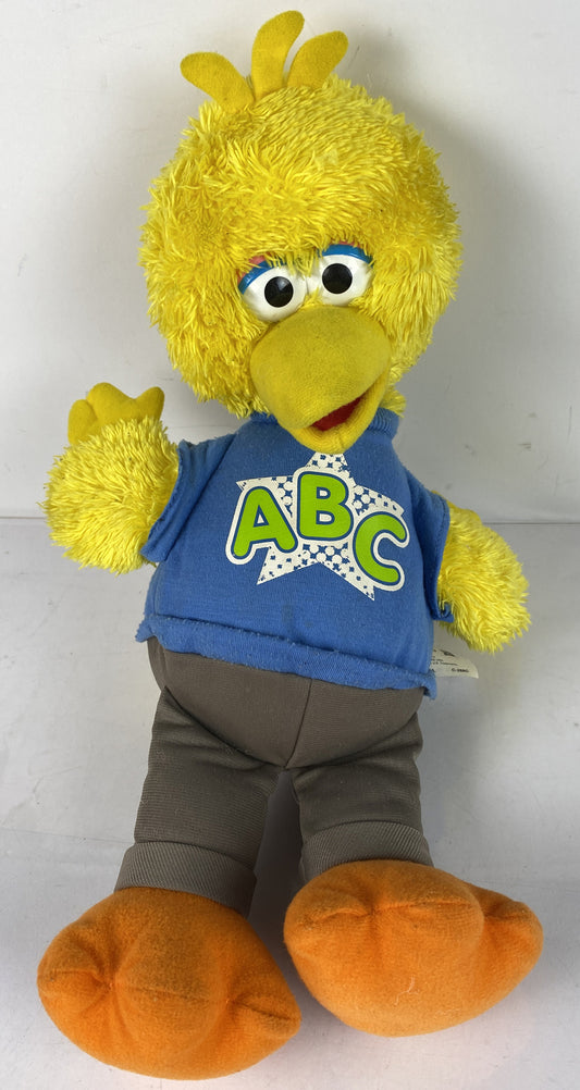 BIG BIRD Sesame Street Talking Plush Soft Toy Doll Hasbro ABC Cartoon 40cm 2010