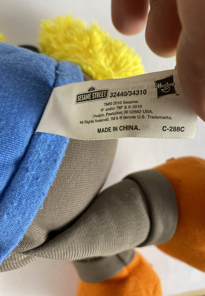 BIG BIRD Sesame Street Talking Plush Soft Toy Doll Hasbro ABC Cartoon 40cm 2010