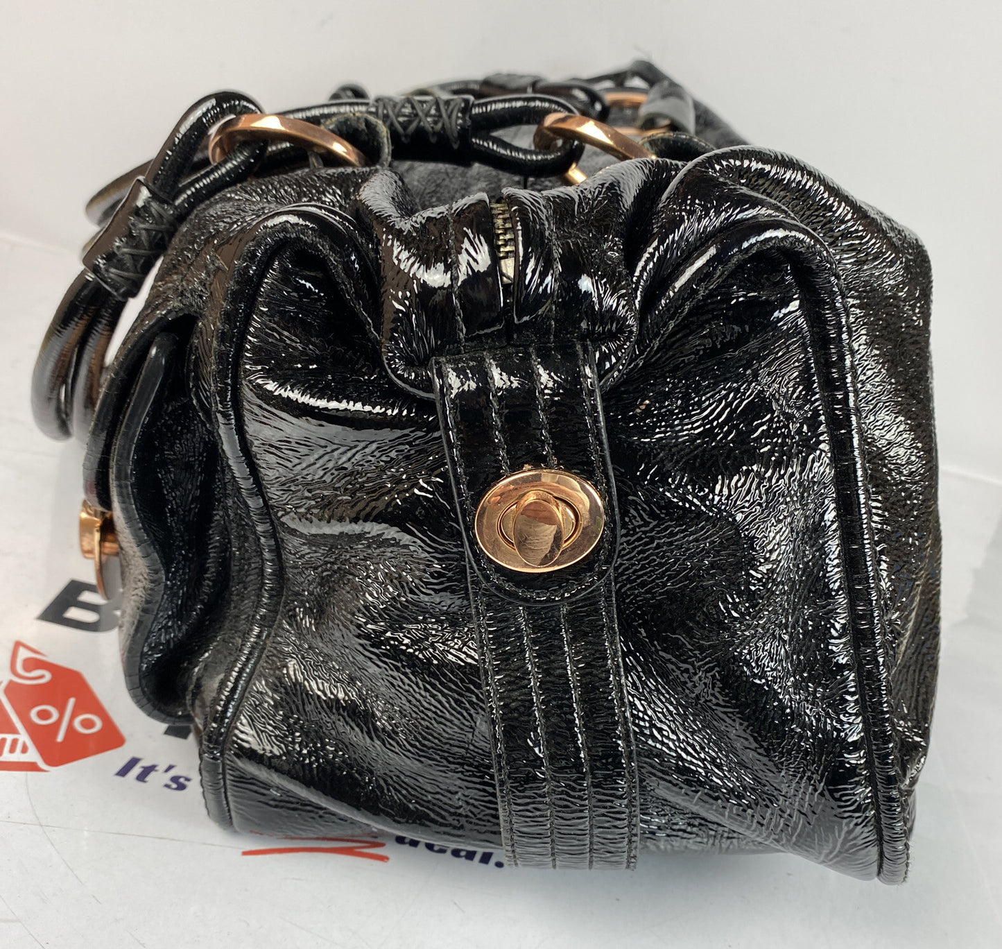 M726 Mimco Large Handbag Black colour In OK Condition