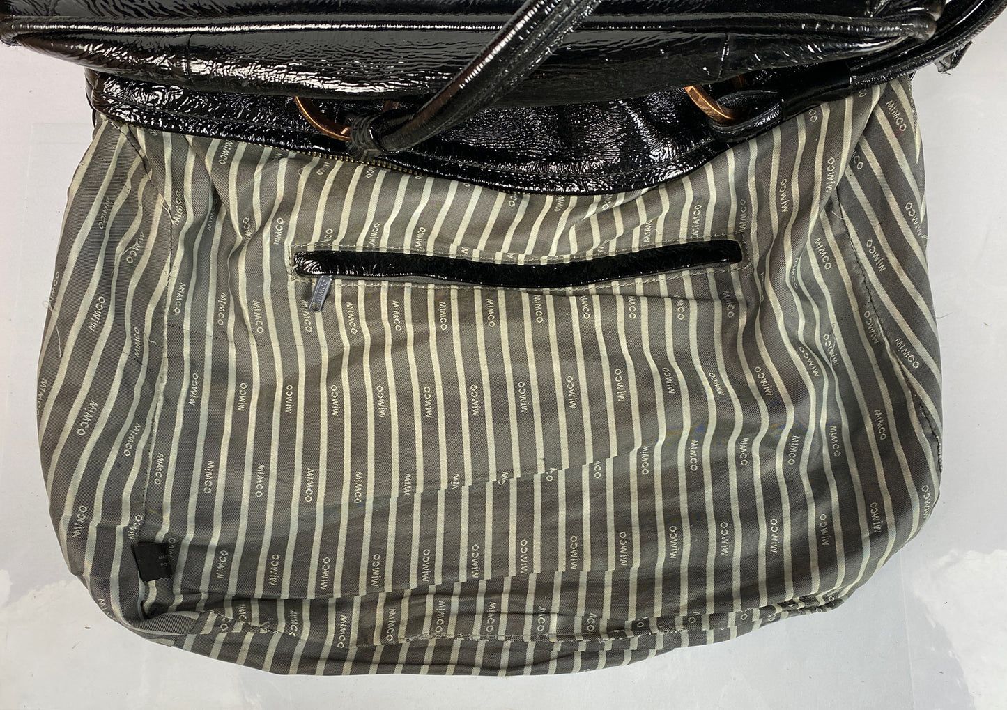 M726 Mimco Large Handbag Black colour In OK Condition