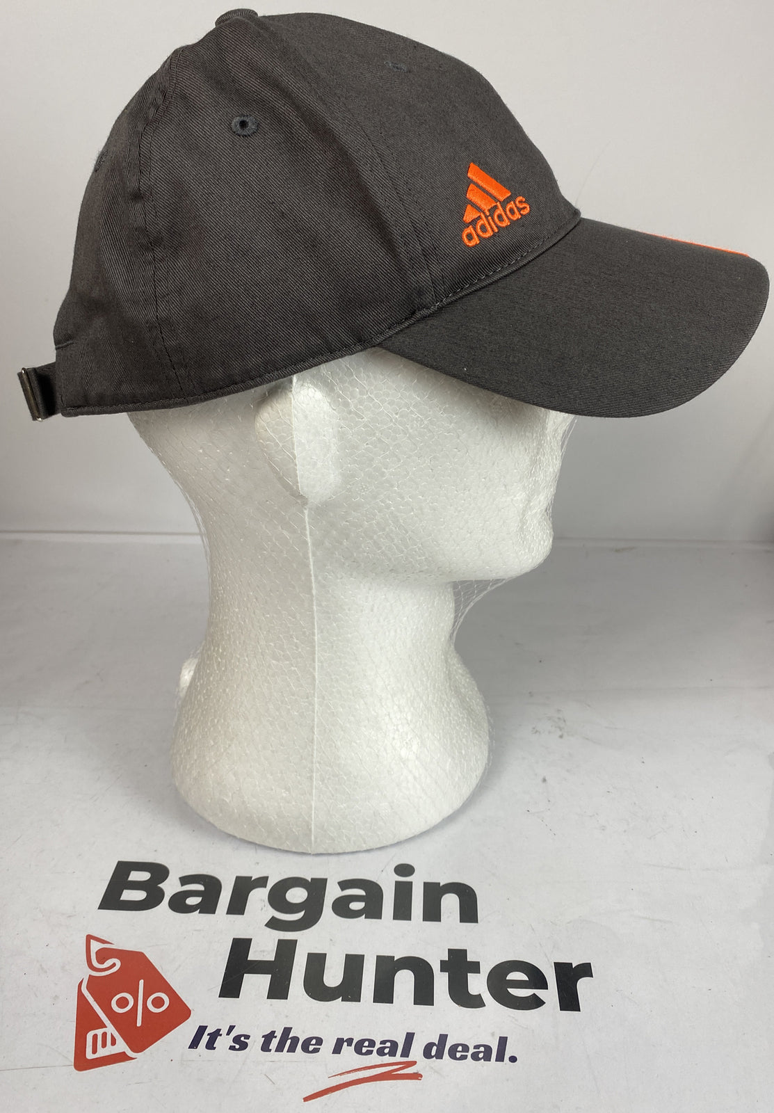 #7 Adidas Grey Baseball Cap / Hat In Good Condition Adjustable Sizing