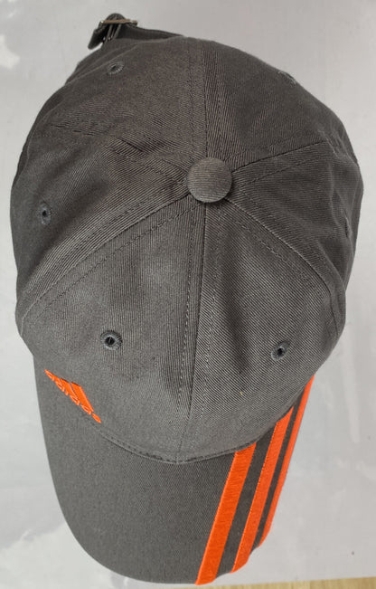 #7 Adidas Grey Baseball Cap / Hat In Good Condition Adjustable Sizing