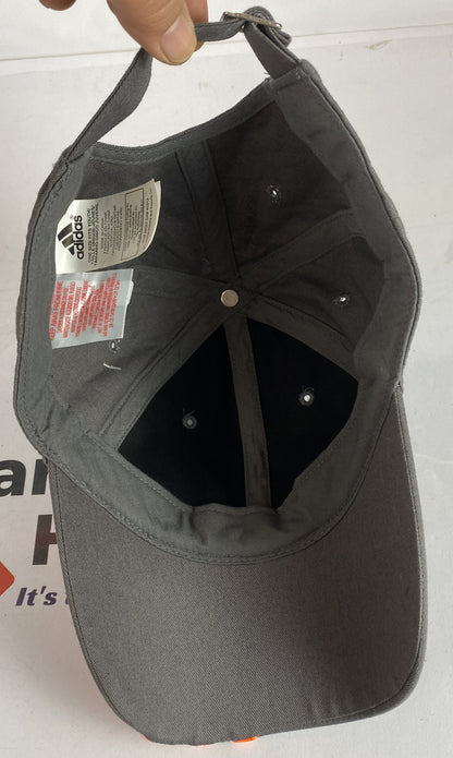 #7 Adidas Grey Baseball Cap / Hat In Good Condition Adjustable Sizing