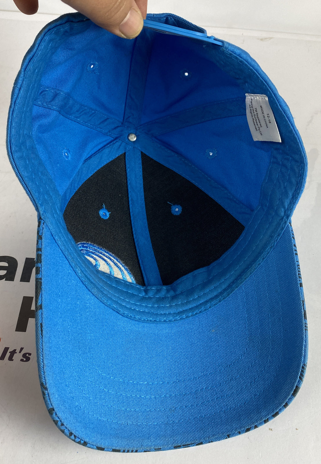 #6 Piping Hot Blue Baseball Cap / Hat In Ok Condition Adjustable Sizing