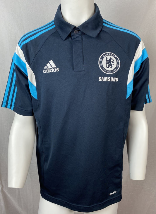 Adidas Chelsea Football Club Short Sleeve Shirt Size M In Good Condition F434
