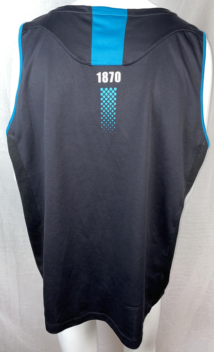 AFL Port Adelaide Autographed Tank Top Jersey Size XXXL UNAUTHENTICATED F220
